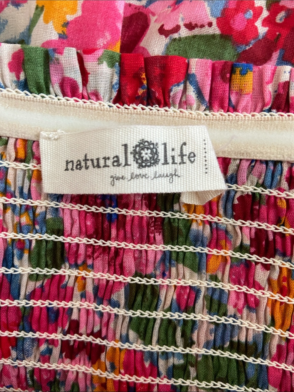 Natural Life Flora Convertible Maxi Cotton Skirt, Like New, Size Large - Picture 5 of 11